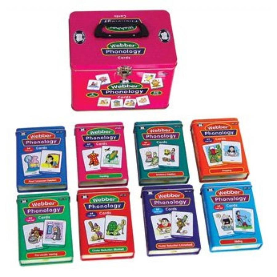 電子おもちゃ Set of 8 Webber Illustrated Phonology Cards Fun Decks - Super Duper Educational Learning Toy for Kids｜sonicmarin