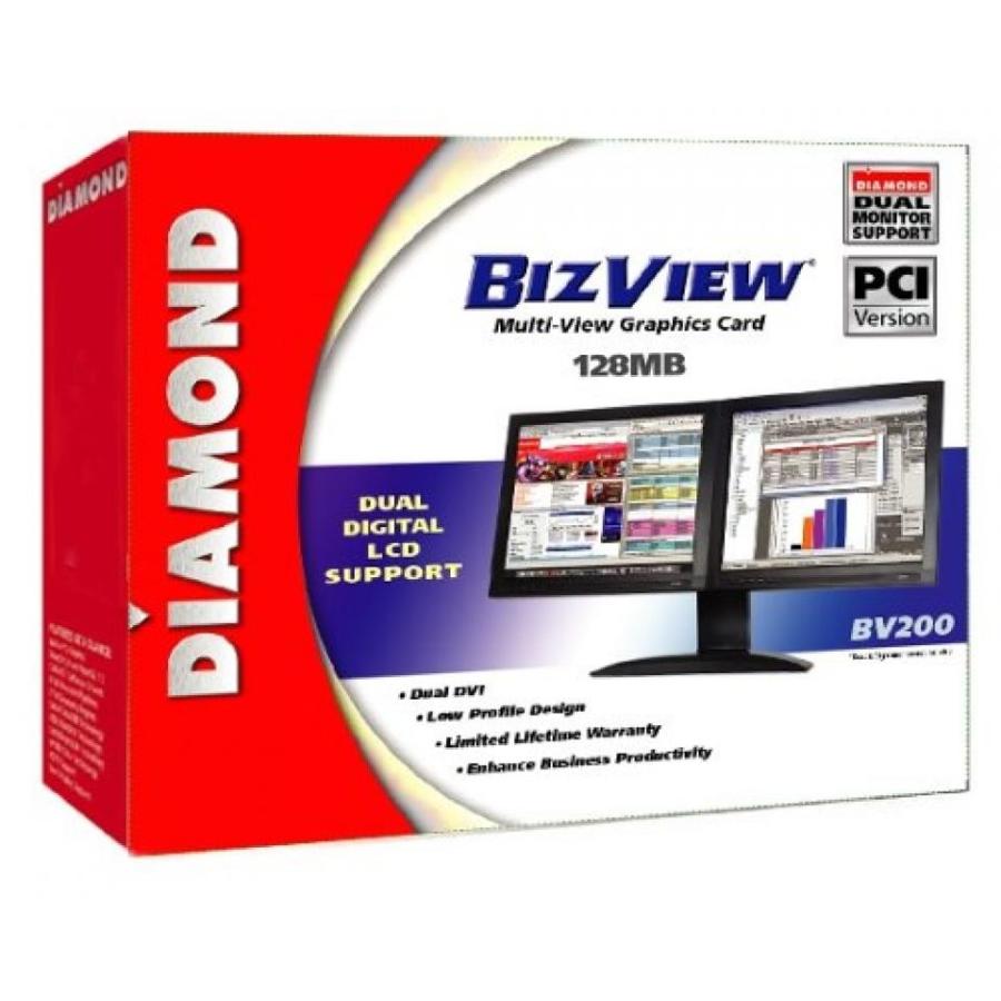 グラフィックカード グラボ GPU Diamond BizView BV200 PCI 128MB Multi View Graphics Card｜sonicmarin