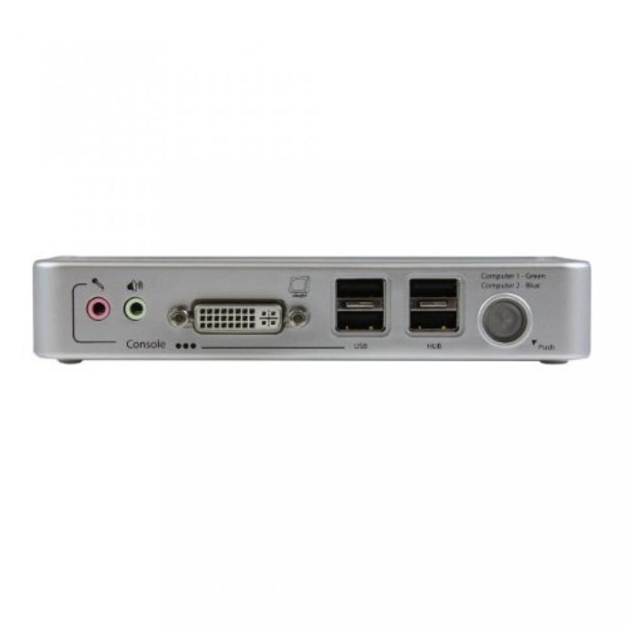 2 in 1 PC StarTech 2 Port USB DVI KVM Switch Kit with Cables USB 2.0 Hub & Audio (SV211KDVI)｜sonicmarin｜05