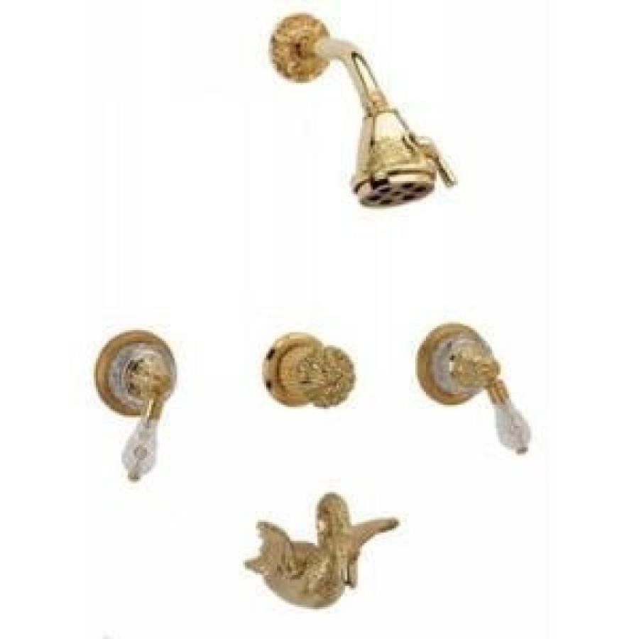 シャワーヘッド Phylrich K2183_026 - Swan Three Handle Tub and Shower Set