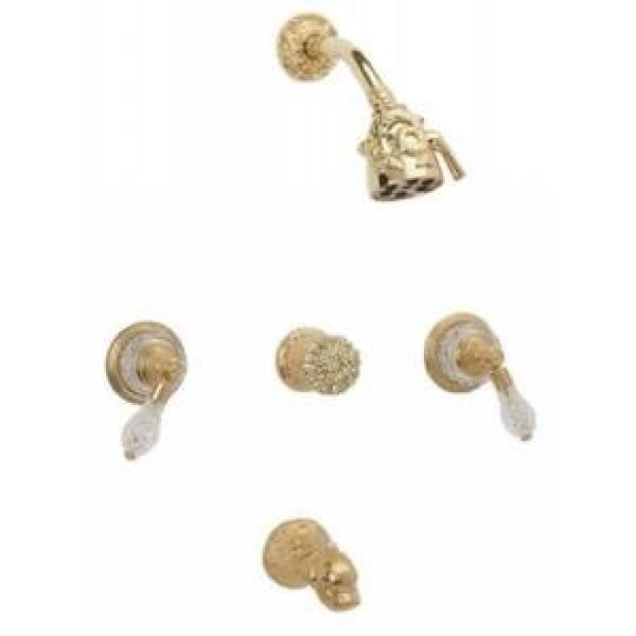 シャワーヘッド Phylrich K2184_OEB - Dolphin Three Handle Tub and Shower Set