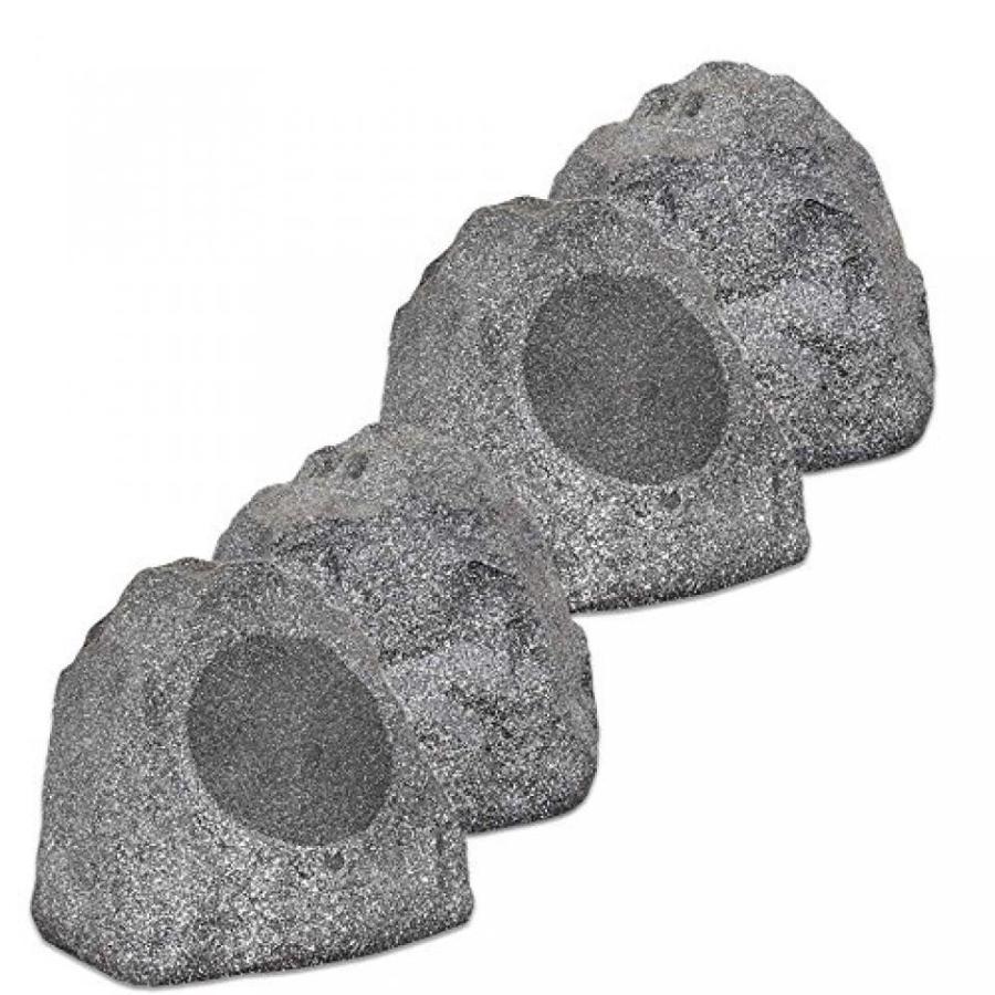 ホームシアター Theater Solutions 4R8G 2 Pairs of New 8" Woofers Outdoor Garden Waterproof Granite Rock Patio Speakers｜sonicmarin