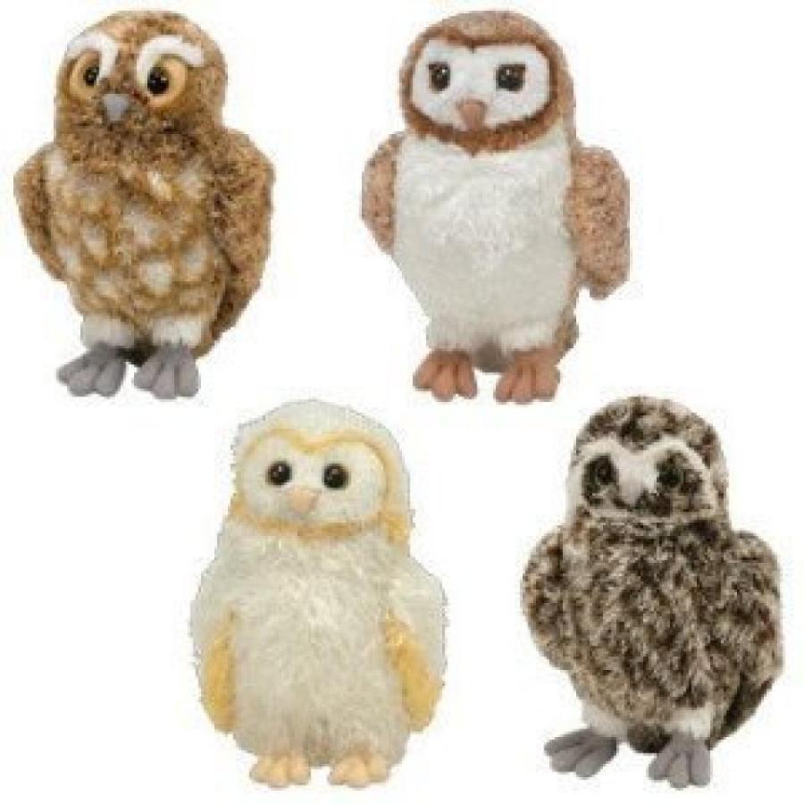 幼児用おもちゃ Ty Legend of the Guardians The Owls of GaHoole Set of 4 Beanie Babies