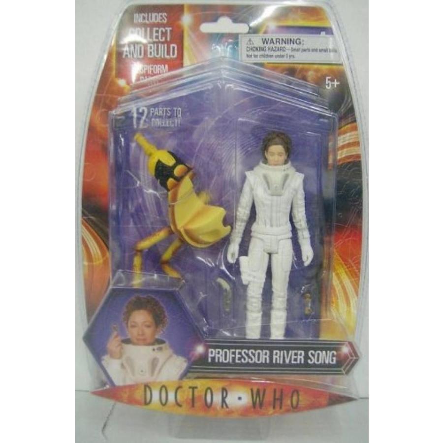 幼児用おもちゃ Doctor Who Series 4 Professor River Song Action Figure with Sonic Screwdriver， Sonic Blaster Gun， and Collect and Build Vespiform Part