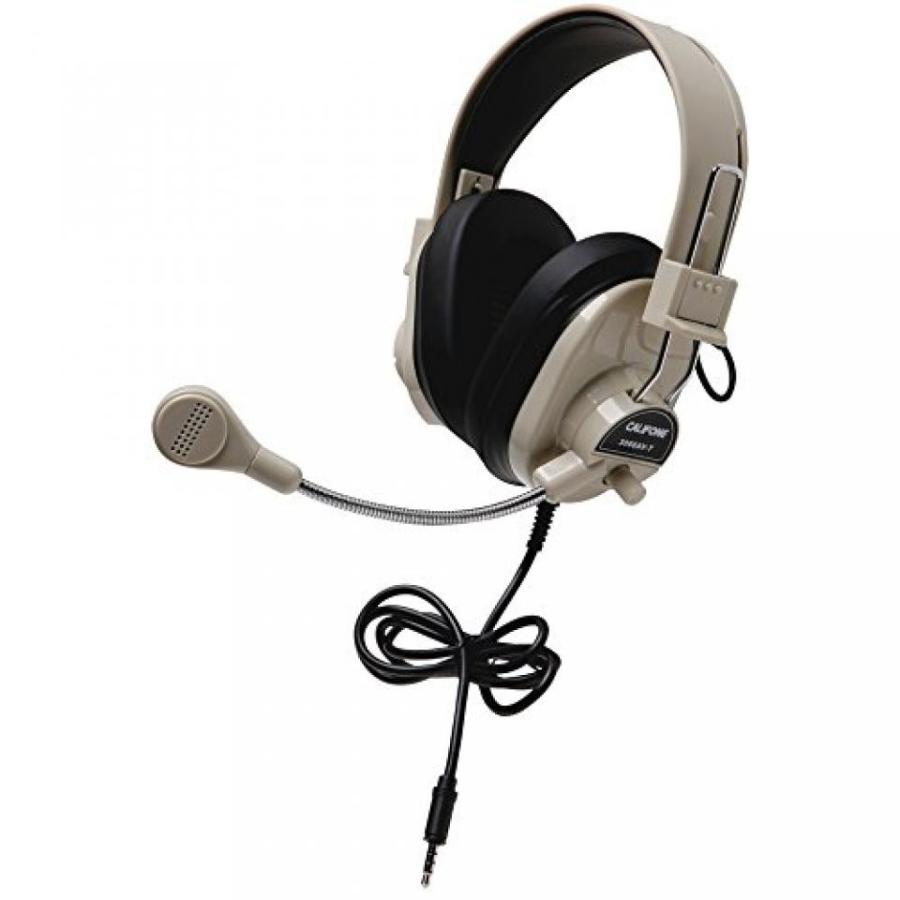 ヘッドセット Califone 3066Avt Deluxe Stereo Headset Mic 3.5Mm 3Ft Via Ergoguys (3066AVT) -