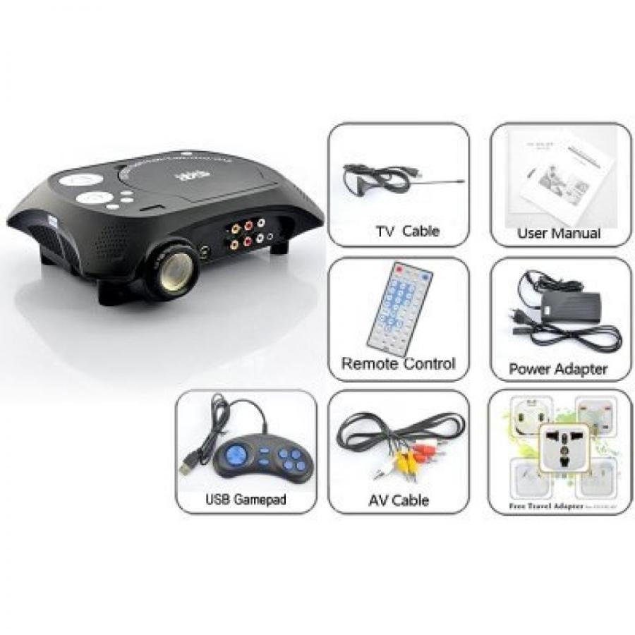 プロジェクター Generic Led Multimedia Projector With Dvd Player - 480X320, 20 Lumens, 100:1｜sonicmarin｜02