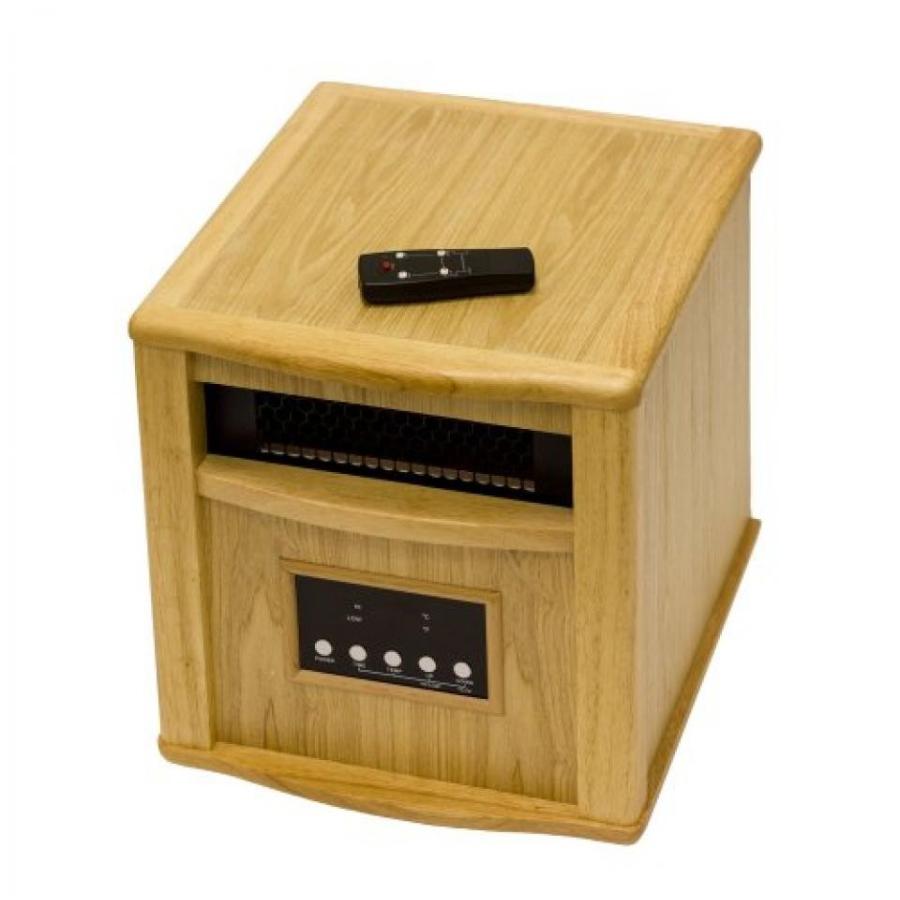 電子ファン AZ Patio Heaters HLI-WI-0035OAK Indoor Space Heater with Remote, Oak
