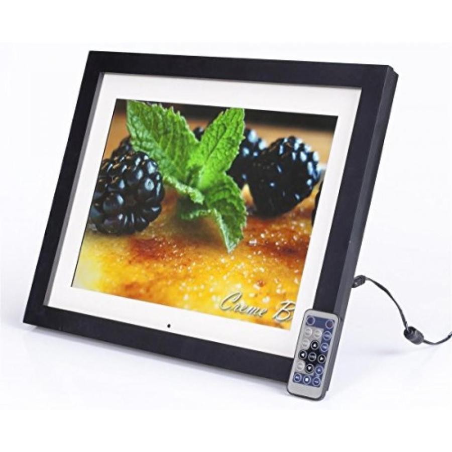 ホームシアター Displays2go DPFLSBK15A 15-Inch Digital Photo Frame with Matt LCD Screen with 4:3 Aspect Ratio, Built-In Speakers and 2GB Memory -