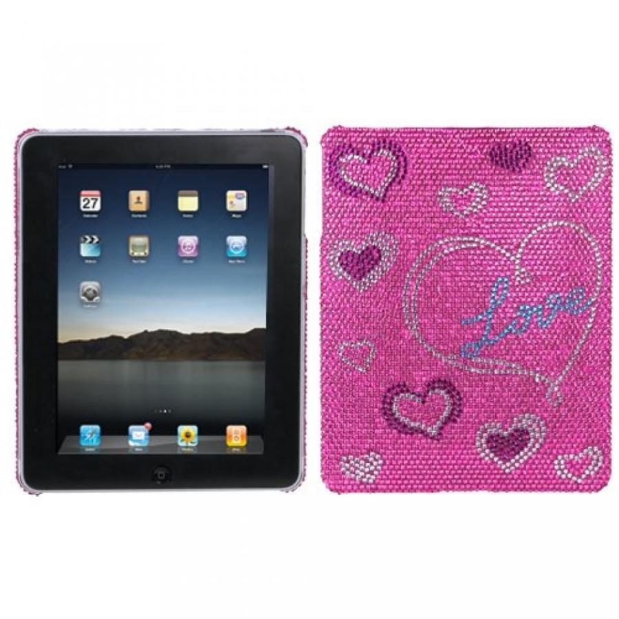 SIMフリー タブレット 端末 Hard Plastic Snap on Cover Fits Apple iPad Loving YouNew Full DiamondRhinestone｜sonicmarin｜04