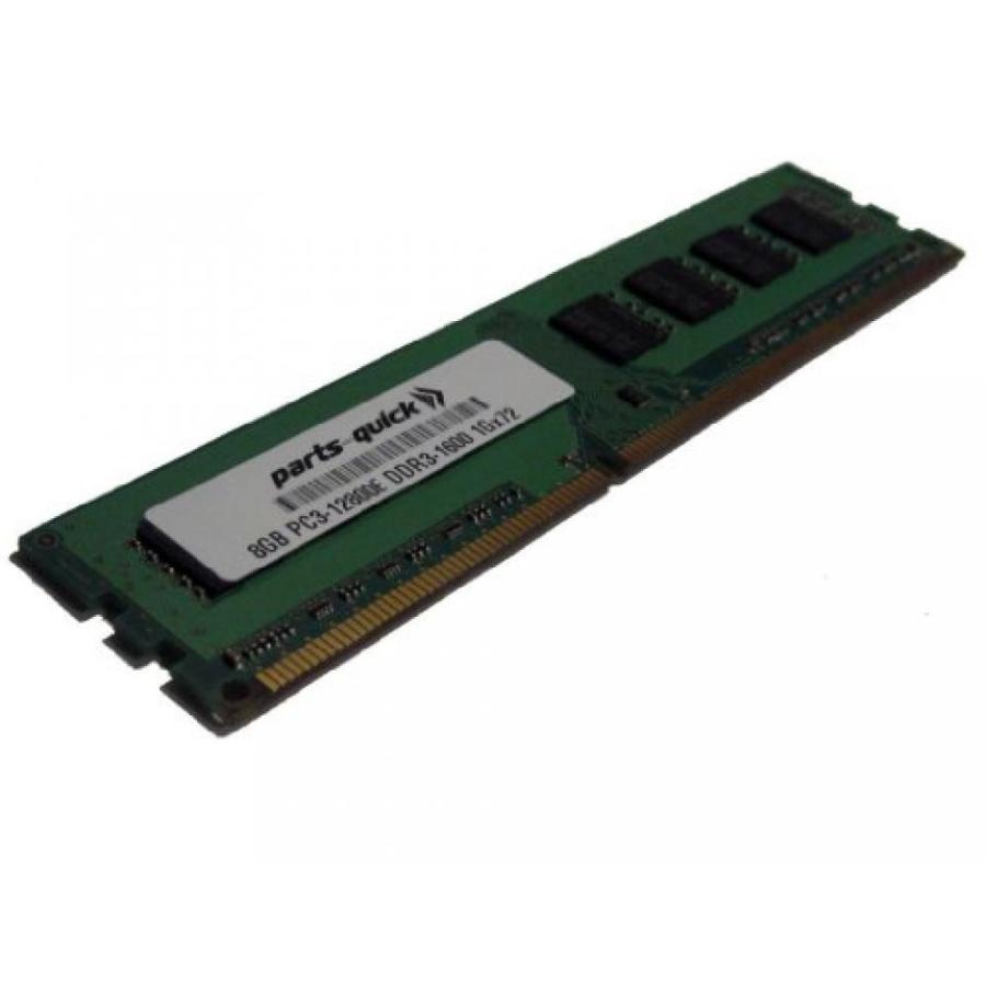 マザーボード 8GB DDR3 Memory Upgrade for Intel S1200BTSR Motherboard PC3-12800E ECC Unbuffered DIMM 240 pin 1600MHz RAM (PARTS-QUICK BRAND)