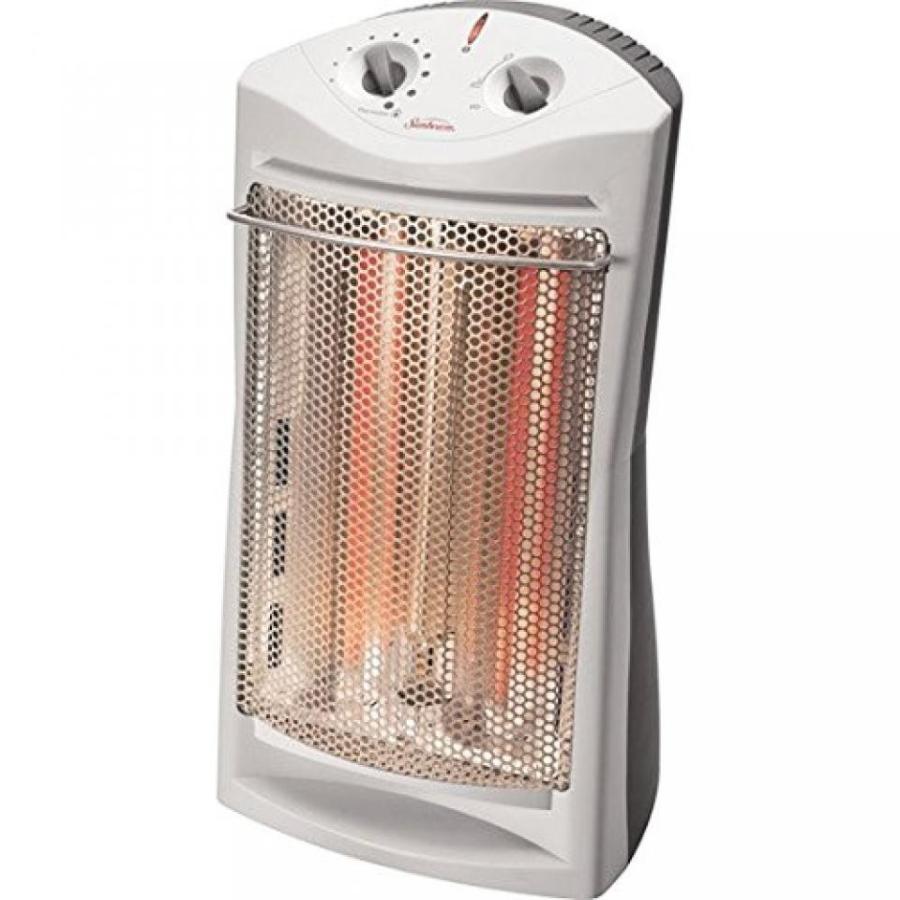 電子ファン Sunbeam SQH310 Infrared Large Room Electric Tower Quartz Heater, White