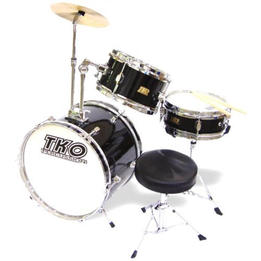 電子おもちゃ TKO 99TKO99B 3-Piece Junior Drum Set， Black