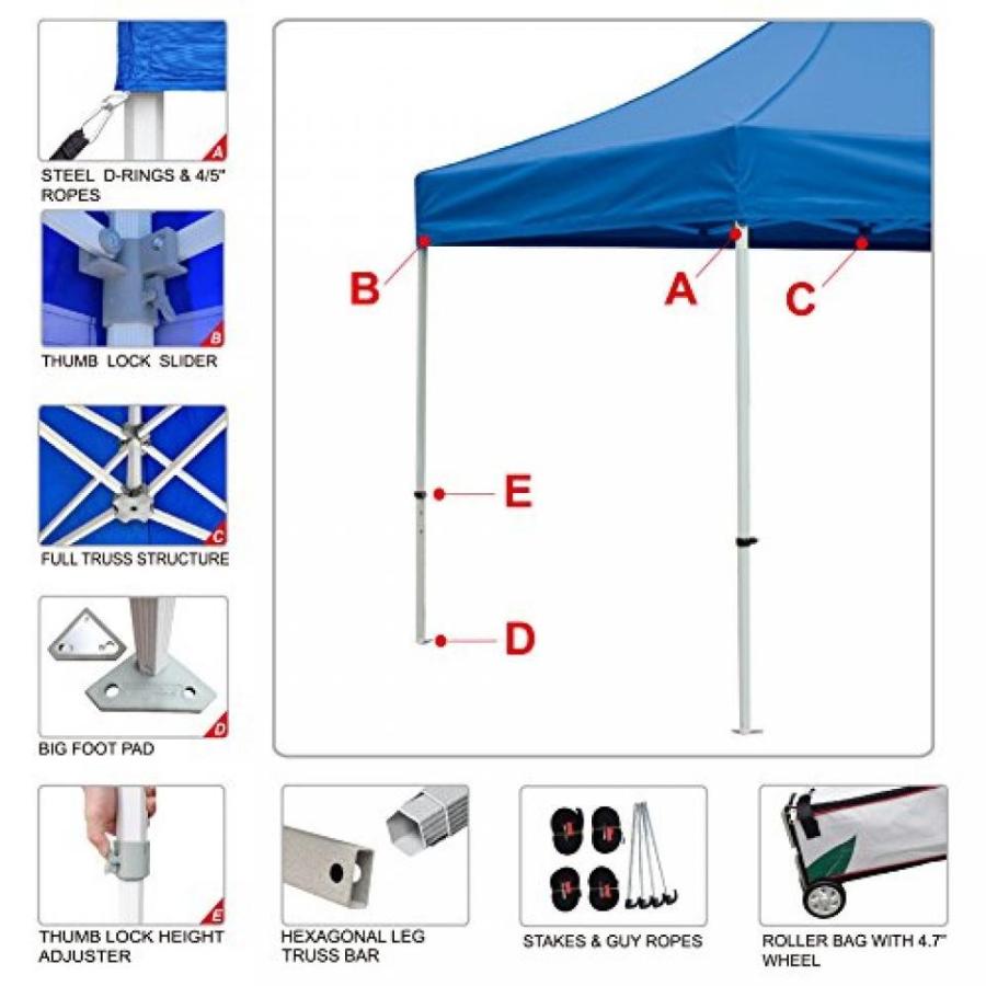 テント 10x20 Premium Digital Printed Custom Ez Pop up Canopy Party Tent Patio Gazebo Bonus Roller Bag｜sonicmarin｜06