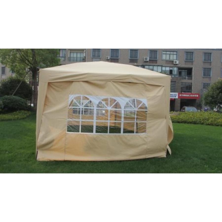 テント EXACME 10x20 POP up Wall Wedding Canopy Party Tent Gazebo with Carry Case Beige Tan｜sonicmarin｜06