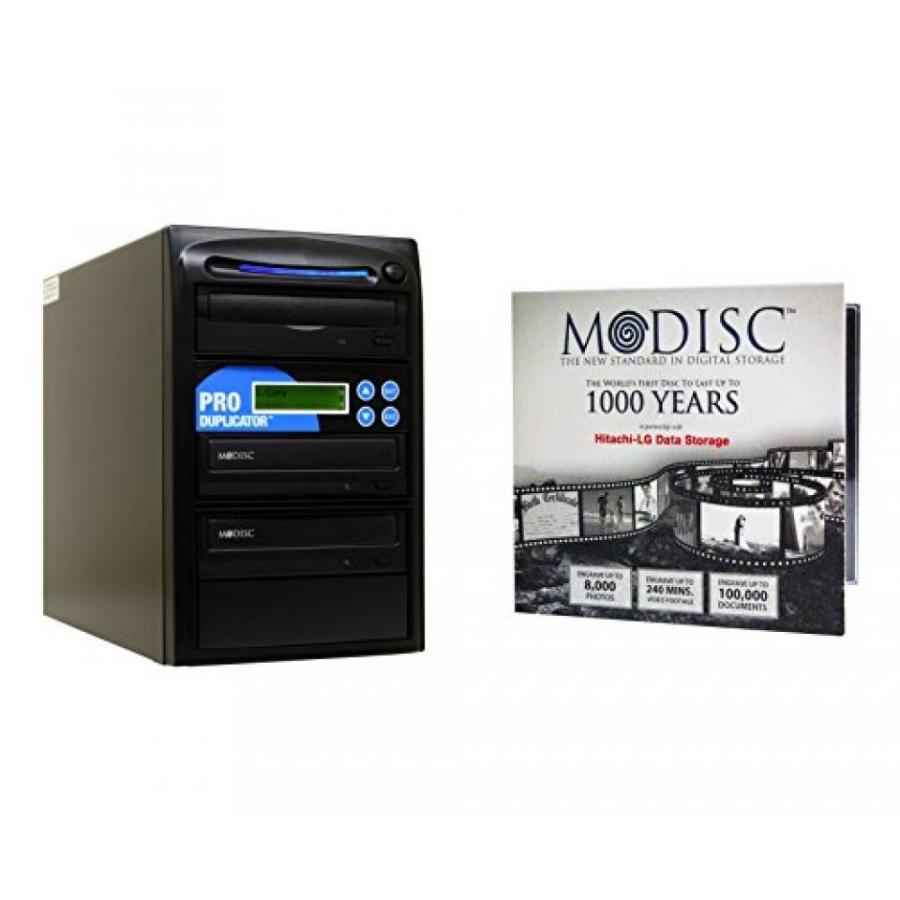 外付け機器 Produplicator 1 to 2 24X M-Disc Support CD DVD Duplicator Bundle with 1 Pack M-DISC, Nero Essentials Burning Software (Standalone｜sonicmarin