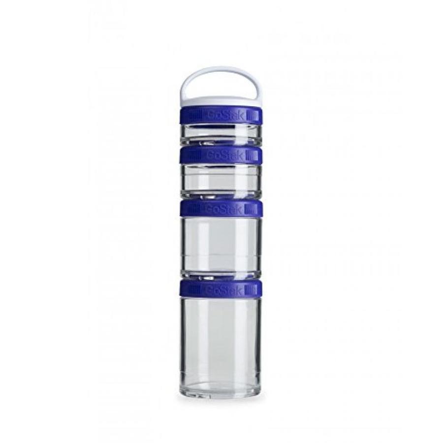ミキサー BlenderBottle GoStak Twist n' Lock Storage Jars, 4-Piece Starter Pak, Purple