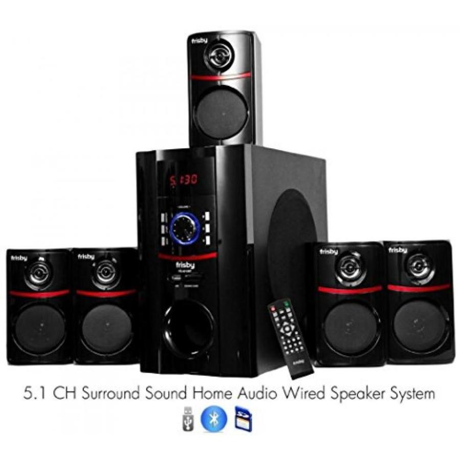 ホームシアター Frisby FS-5010BT 5.1 Surround Sound Home Theater Speakers System with Bluetooth USBSD and Remote