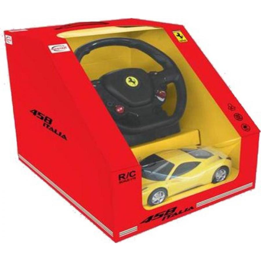 電子おもちゃ 1:18 Scale Ferrari 458 Italia Model RC Car With Steering controller (COLOR: YELLOW)｜sonicmarin｜06