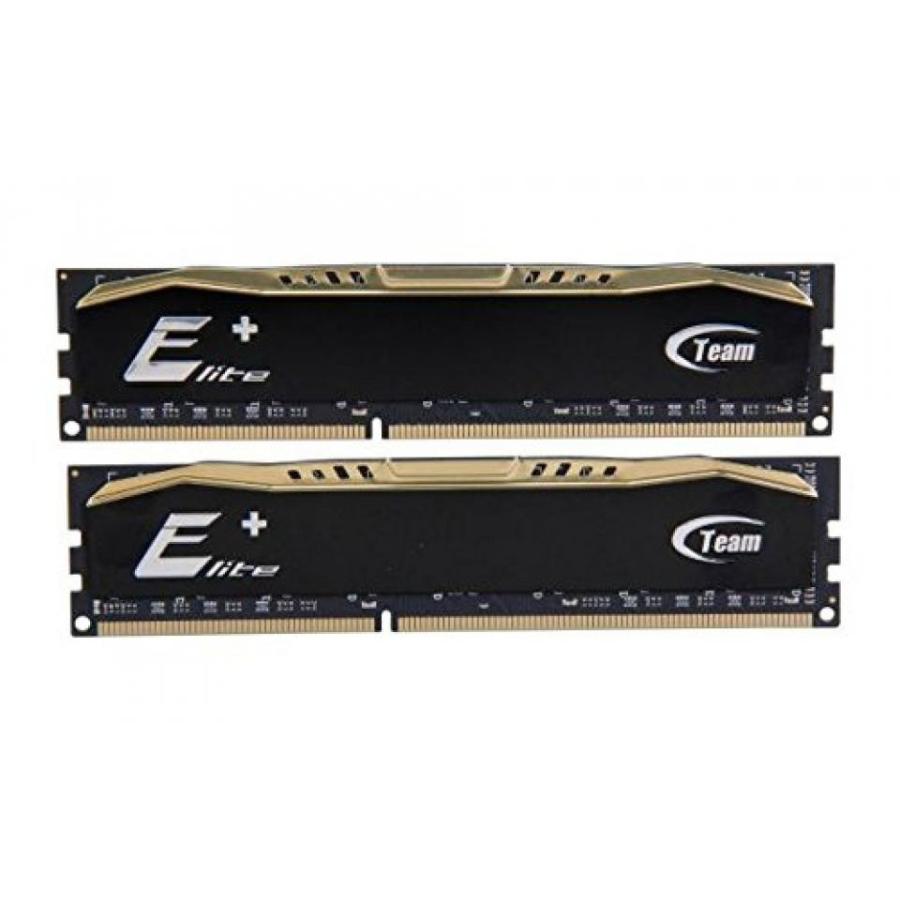 メモリ Team Elite Plus 16GB (2 x 8GB) 240-Pin DDR3 SDRAM DDR3 1600 (PC3 12800) Desktop Memory Model TPD316G1600C11DC01