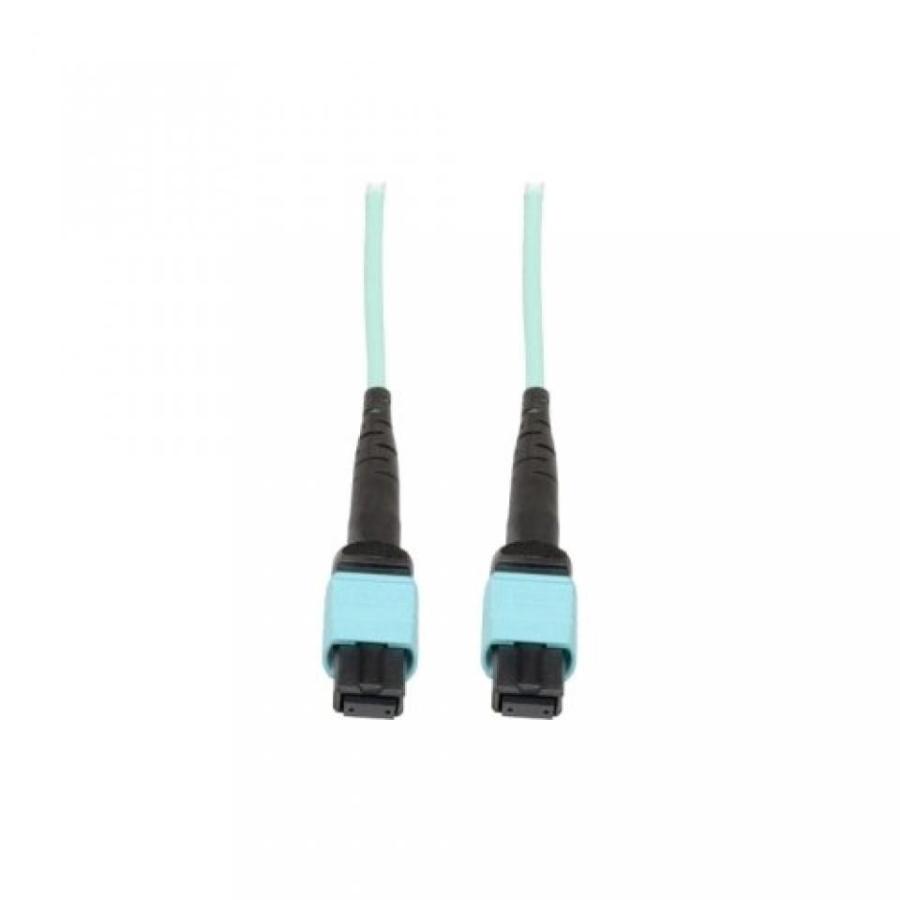 モニタ Tripp Lite MTP MPO Patch Cable 12 Fiber,40GbE, 40GBASE-SR4,OM3 Plenum-rated - Aqua, 1M (3-ft.)(N844-01M-12-P)