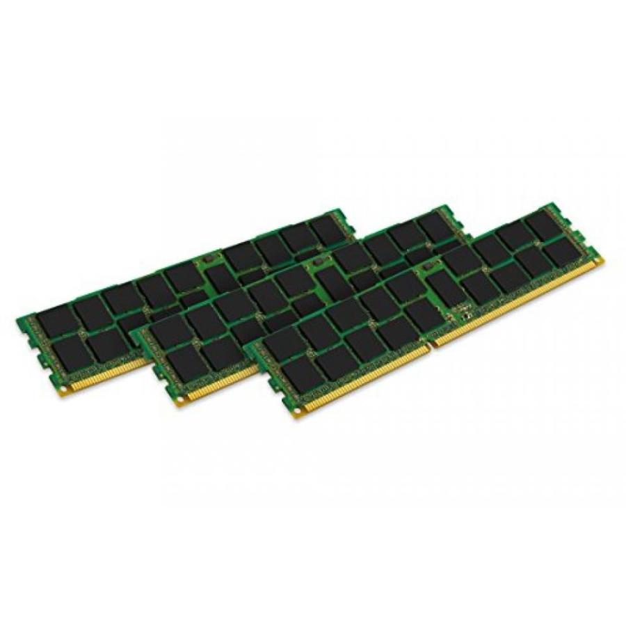 メモリ Kingston Technology ValueRAM 24GB Kit (3x8GB) 1600MHz DDR3 ECC Reg CL11 DIMM DR x8 with TS (PC3 12800) KVR16R11D8K324