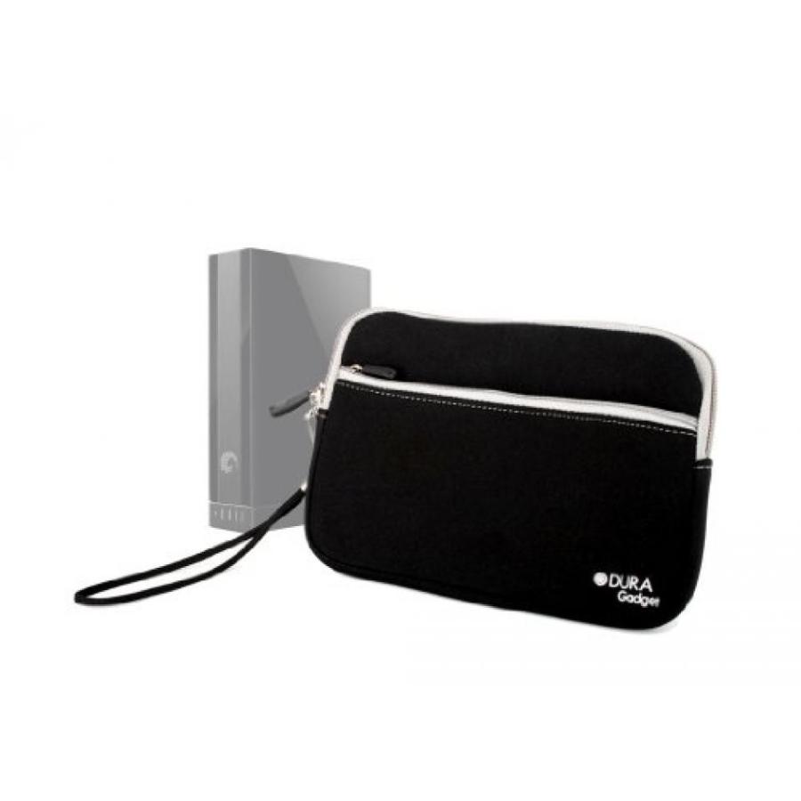 外付け HDD ハードディスク DURAGADGET Black Stretchy Neoprene Water Resistant Zip Bag For Seagate Expansion Desktop 1TB STBV1000200