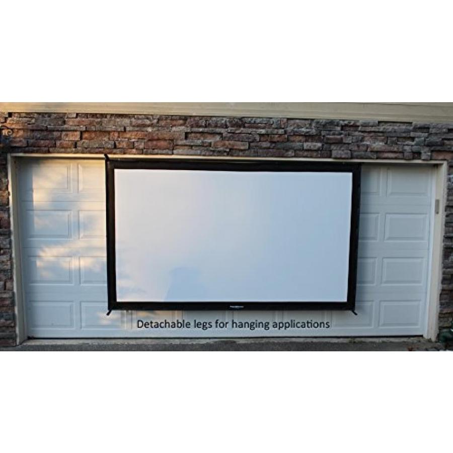 ホームシアター Visual Apex Projector Screen 132" 4K Portable IndoorOutdoor Movie Theater Fast-Folding Projector Screen with Stand Legs and Carry Bag｜sonicmarin｜04