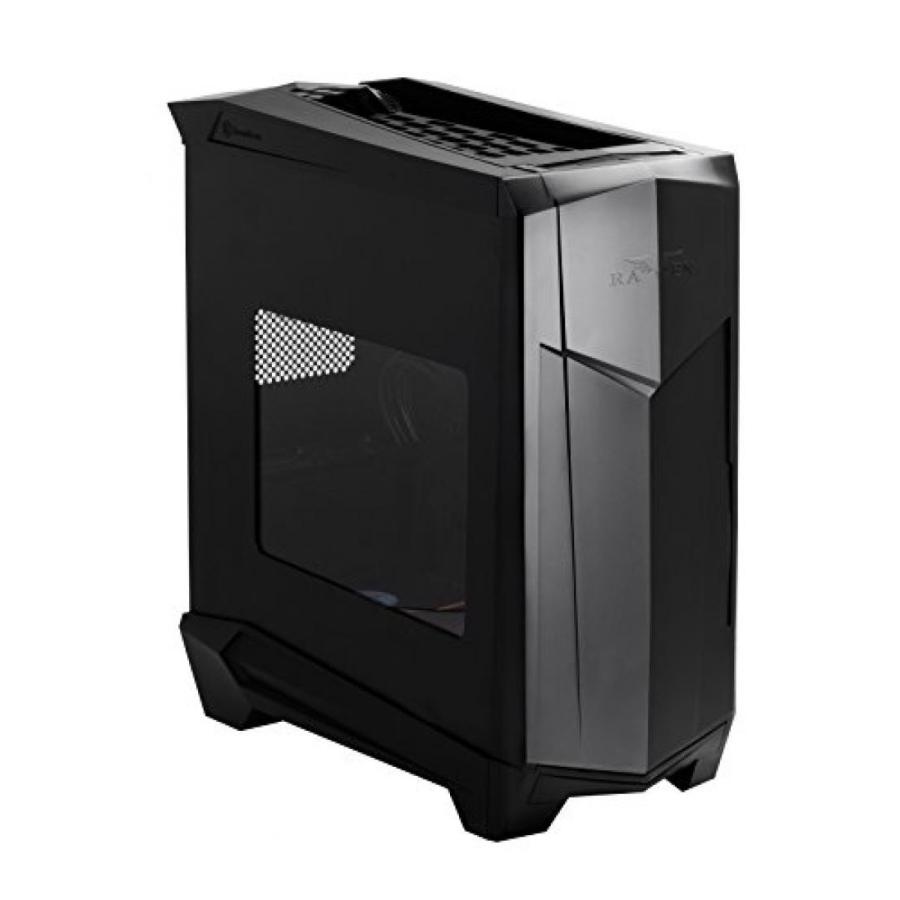 ゲーミングPC Silverstone Tek 90 Degree Motherboard Mounting SSI-CEBATXMicro-ATX Computer Case with Side Window Panel RV05B-W