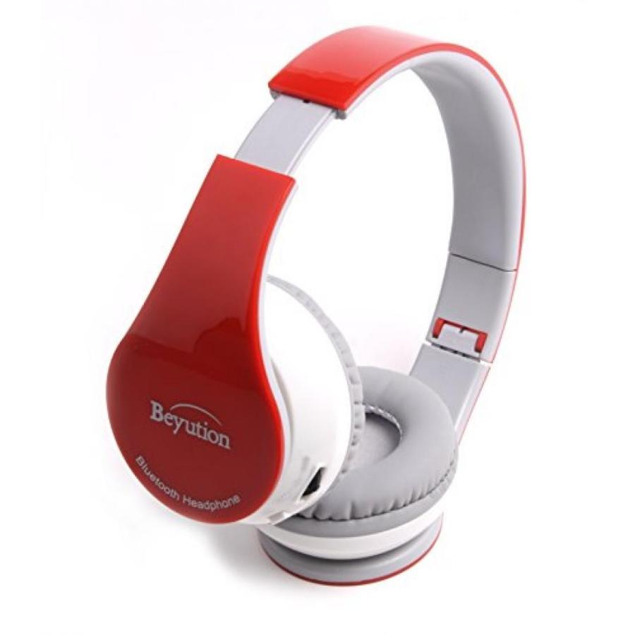 ブルートゥースヘッドホン Beyution Wireless Built in Mic Bluetooth Headphone - Red｜sonicmarin｜04