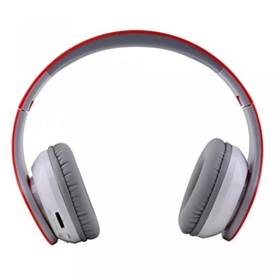 ブルートゥースヘッドホン Beyution Wireless Built in Mic Bluetooth Headphone - Red｜sonicmarin｜05