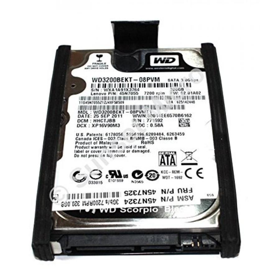 データストレージ Genuine IBM Lenovo Thinkpad T60, T61, X60, X61, R60, R61, T400, T500 Desktop 320 GB 7200 RPM SATA Hard Drive 45N7325｜sonicmarin