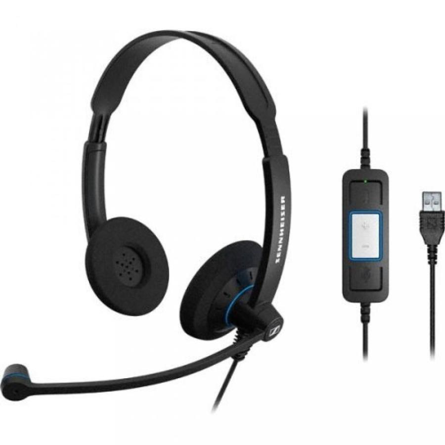 ヘッドセット Sennheiser Electronic Corporation - Sennheiser Sc 60 Usb Ctrl Headset - Stereo - Black - Usb - Wired - 60 Hz - 16 Khz - Over-The-Head -