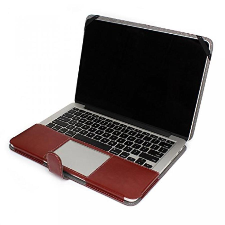ヘッドセット TECOOL MacBook Notebook Premium PU Leather Sleeve Carrying Bag， Skin Case Cover for Macbook Air Pro 11 12 13 15
