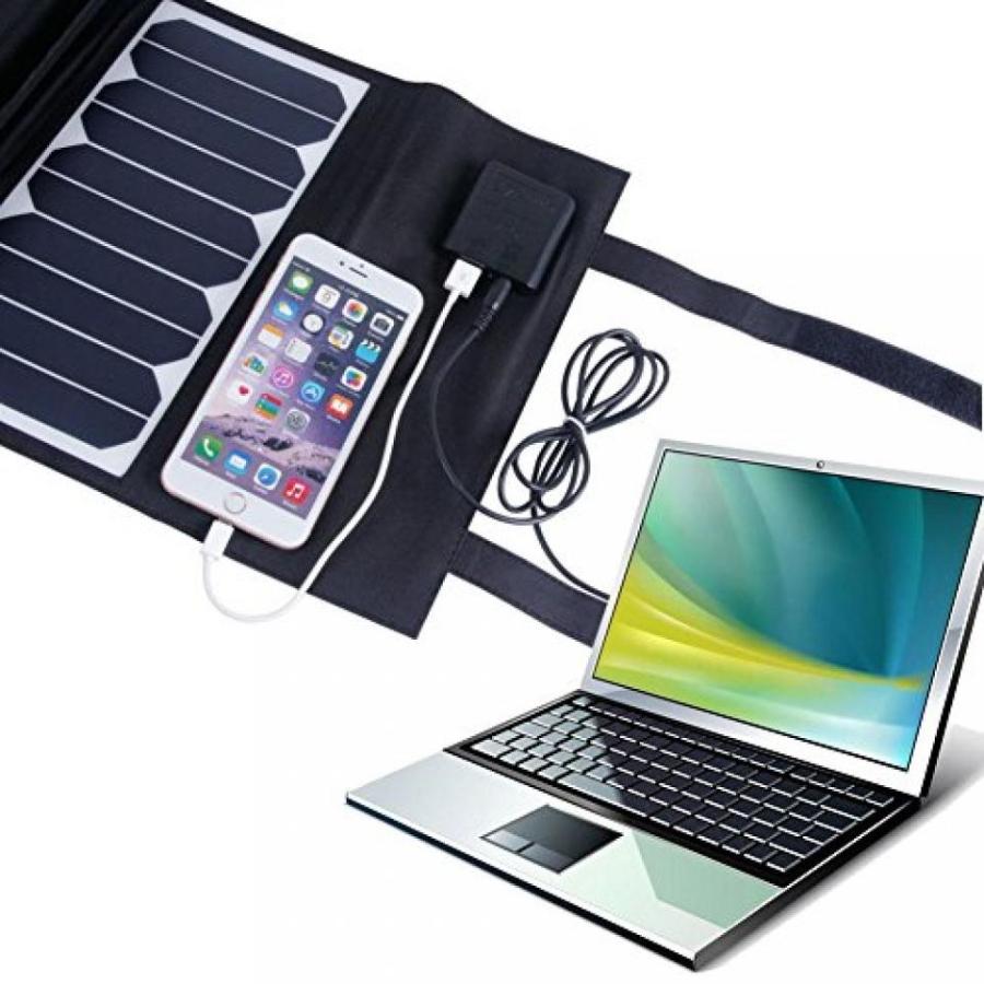電源 KINGSOLAR? Highest Efficient 60W Foldable Solar Panel Portable Solar Charger Dual Output (USB Port + DC Output)｜sonicmarin｜06