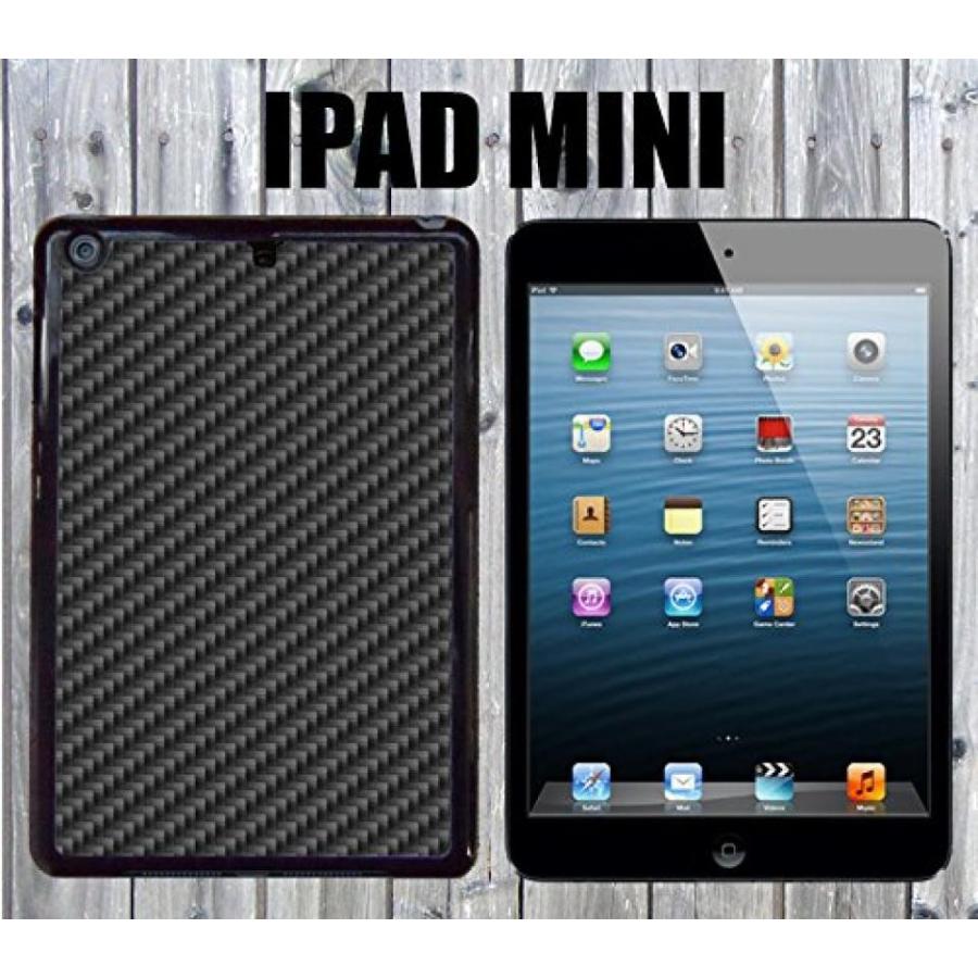 2 in 1 PC Carbon Fiber Custom made CaseCoverskin FOR Apple iPad Mini - Black - Plastic Snap On Case ( Ship From CA)｜sonicmarin