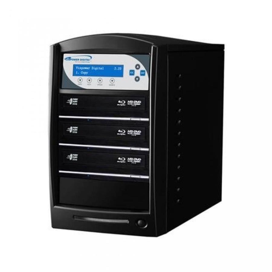 外付け機器 Vinpower Digital Pioneer BD-PIO-3-BK Black 12x SATA 1 to 3 Blu-Ray DVD CD Duplicator with 500GB HDD & USB 3.0 & CopyConnect