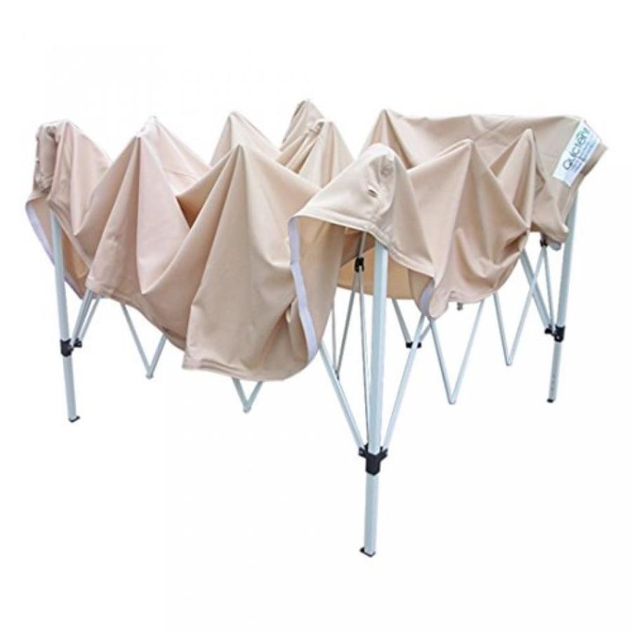 テント Quictent 10X10 Tan Ez Pop up Canopy Party Tent Commercial Instant Gazebos Mesh Sides｜sonicmarin｜06