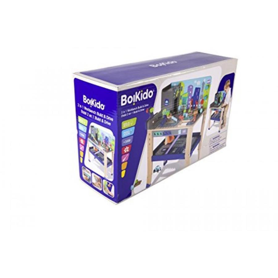 【中古品 】 幼児用おもちゃ Boikido Wooden 2-in-1 Workbench Build & Drive Playset 【FKP1720012280】(62268円)