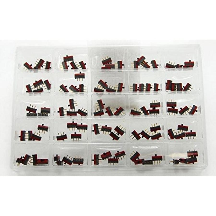 外付け機器 100 Pack of NKK Slide Switches ON-ON .1A TOP ACTUR .1 inch X .1 inch PC Spacing SS12SDP4