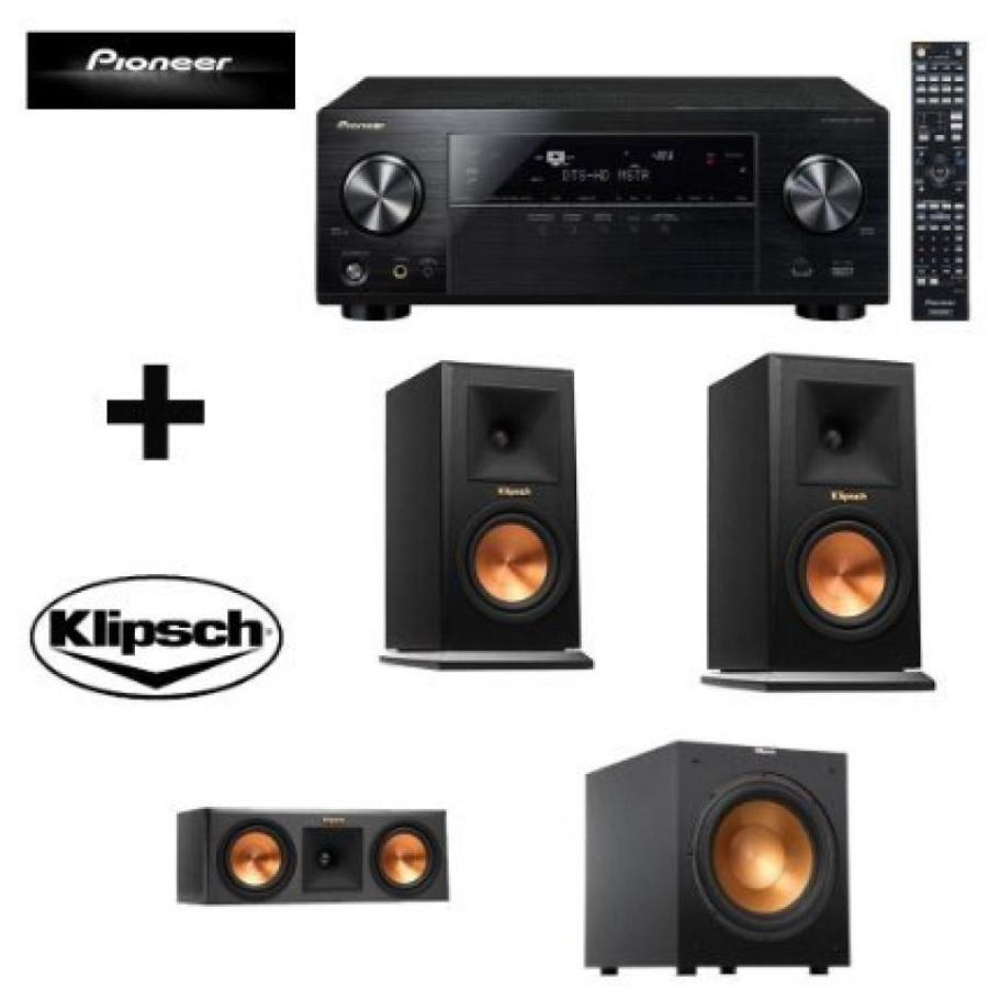 ホームシアター Pioneer Vsx-1124 7.2-channel Network Av Receiver (Black) + 2 Klipsch Rp-260f Floorstanding Speaker with Dual 6.5 Inch Cerametallic