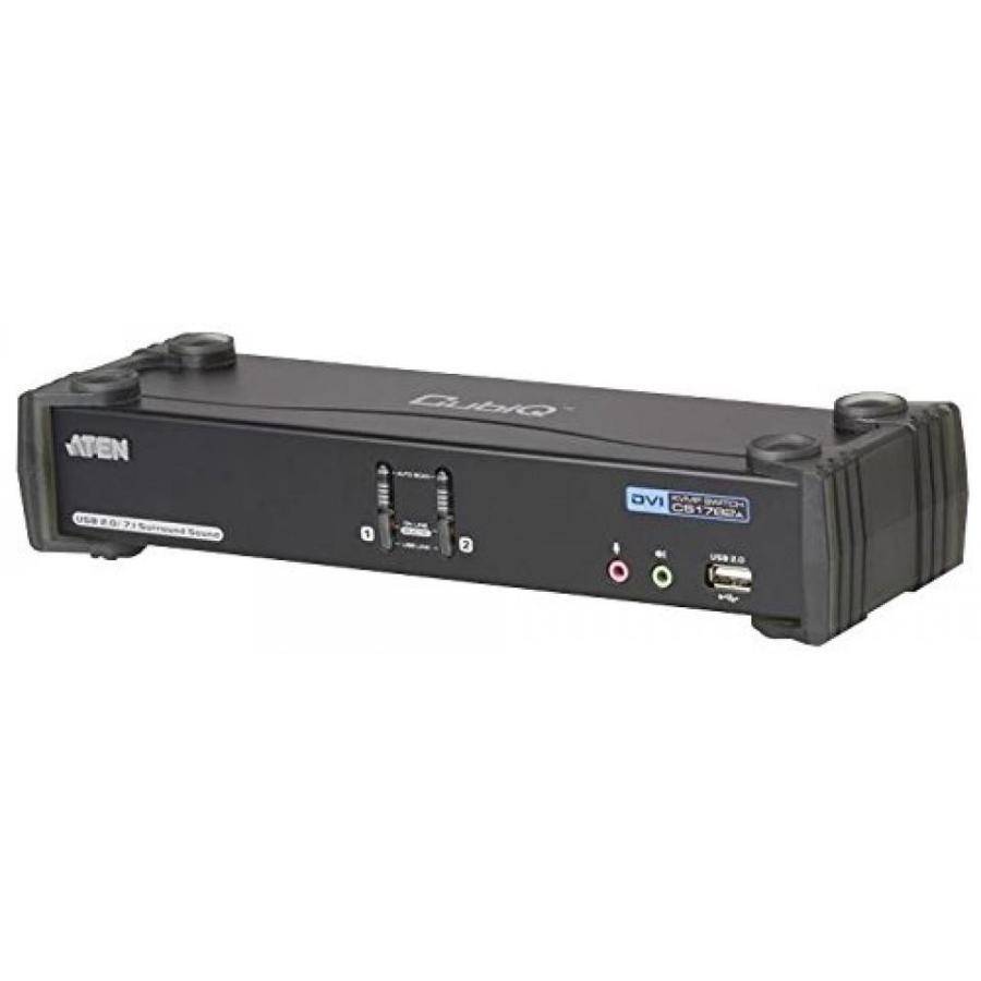 外付け機器 Aten CubiQ CS1782A KVM Switch - 2 Computer(s) - 2560 x 1600 - 6 x USB - 3 x DVI