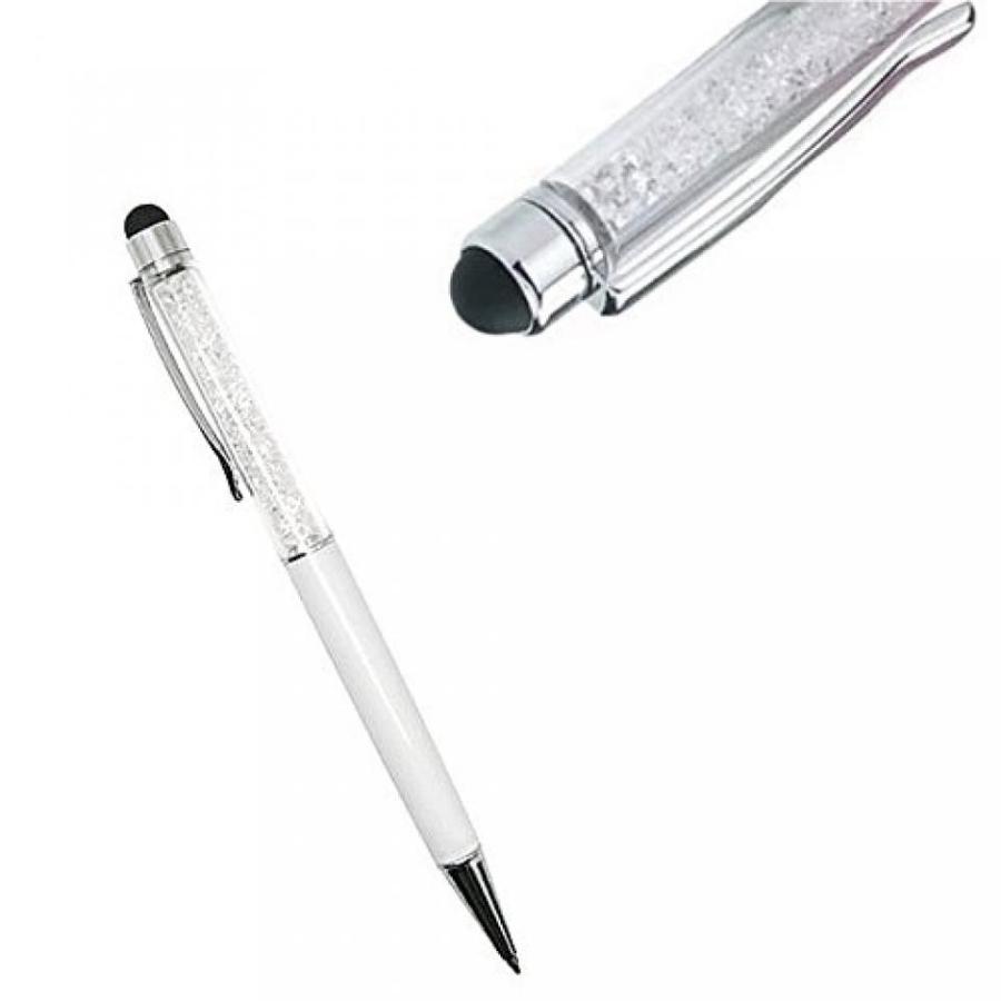 2 in 1 PC SODIAL(R) 2pcs white Bling Crystal Multi Function Ballpoint and Stylus Pen for ALL Capacitive Touch Screen Device iPhone iPad｜sonicmarin｜05