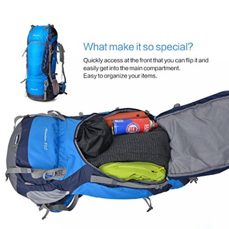 テント Mountaintop 80l Hiking Backpack Harbor Blue｜sonicmarin｜05