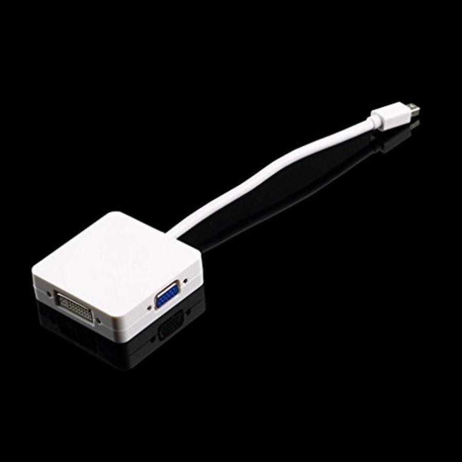 2 in 1 PC Asunflower? Mini Displayport(Thunderbolt) to HDMI DVI VGA Adapter for iMac Mac Book Pro