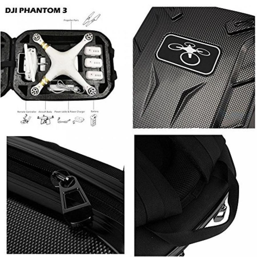 ドローン DJI Phantom 3 Backpack Hardshell Case Bag Turtle Shell Waterproof｜sonicmarin｜06