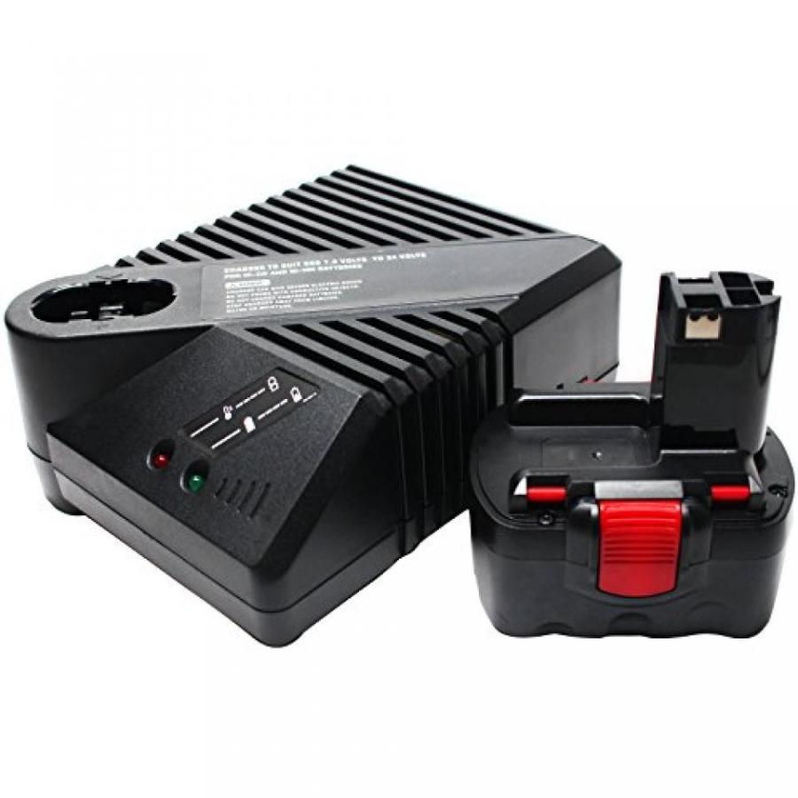 ボッシュ Bosch GSR 14.4 V Battery + Universal Charger for Bosch Replacement