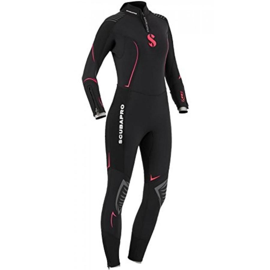 サーフィン Scubapro Definition Steamer 5mm Women's Wetsuit - BlackRed - Large
