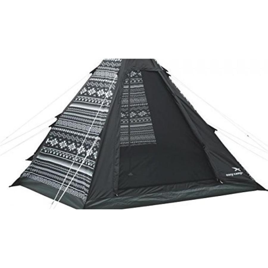 テント Easy Camp 2 Person Tipi Tent, Tribal Black  White, 120179｜sonicmarin｜03