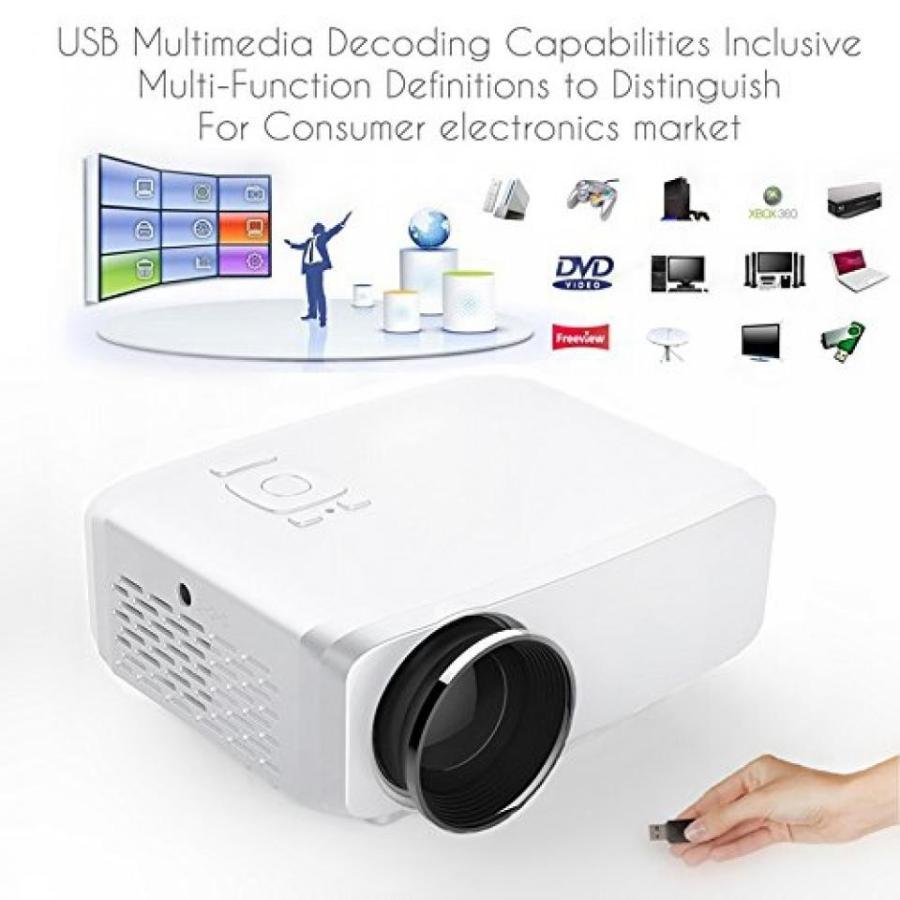 2025，品質保証 プロジェクター niceEshop(TM) GP9S Mini Portable 800