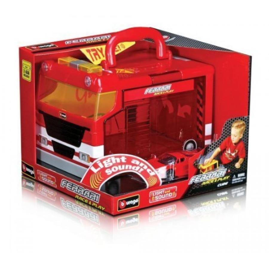 電子おもちゃ Bburago 31201 Race and Play Portable Garage Ferrari Electronic Garage and Ferrari Scale 1:43 by Bburago｜sonicmarin